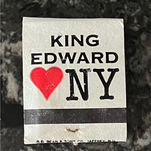 KING EDWARD CIGARS I ♥️ Love NY Vintage Matchbook - Picture 3 of 4